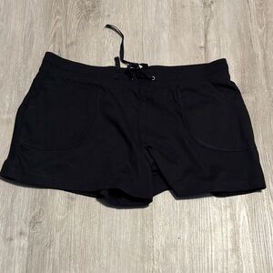 Papaya Black Drawstring Shorts